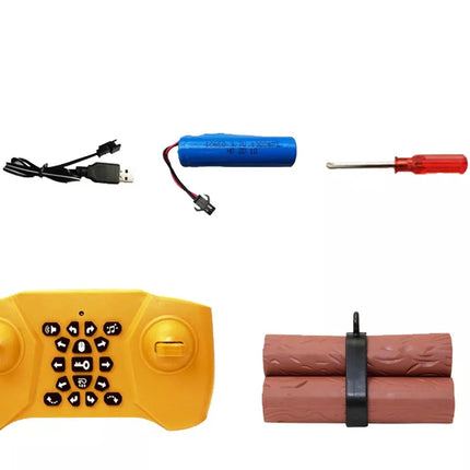 Nuotoliniu būdu valdomas šakinis krautuvas 360 laipsnių sukimosi šviesos ratai