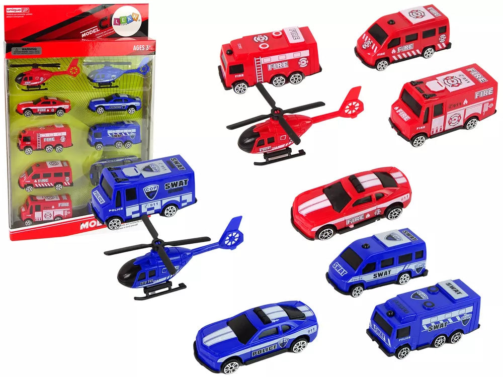 10 gelbėjimo automobilių rinkinys