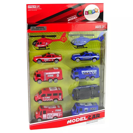 10 gelbėjimo automobilių rinkinys