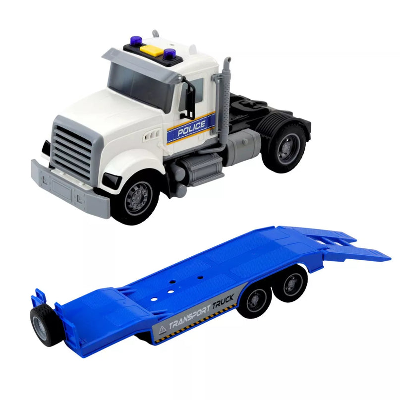 Policijos sunkvežimio ir sraigtasparnio rinkinys