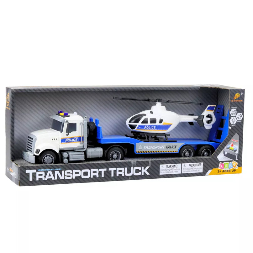 Policijos sunkvežimio ir sraigtasparnio rinkinys