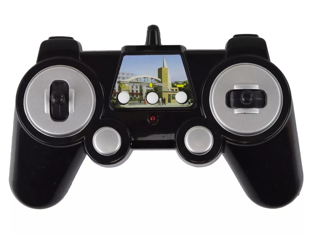 Geltonas nuotoliniu būdu valdomas R/C mokyklinis autobusas su atidaromomis durimis