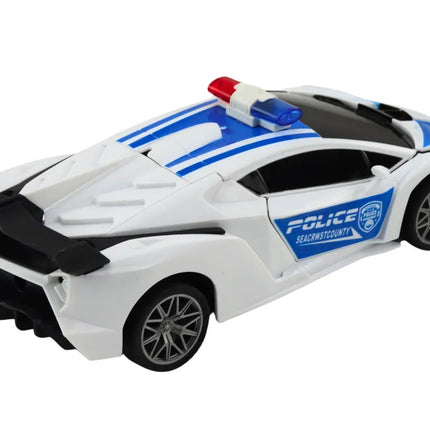 Policijos 2in1 RC robotas–automobilis