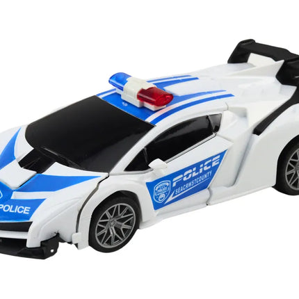Policijos 2in1 RC robotas–automobilis