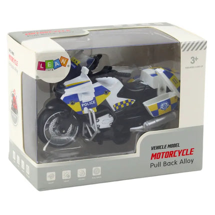 Policijos motociklas su frikciniu varikliu