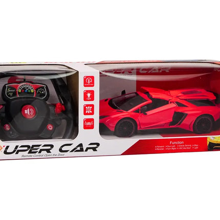 Raudonas 1:12 nuotolinio valdymo sportinis automobilis