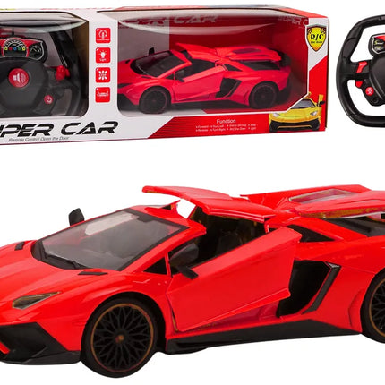 Raudonas 1:12 nuotolinio valdymo sportinis automobilis