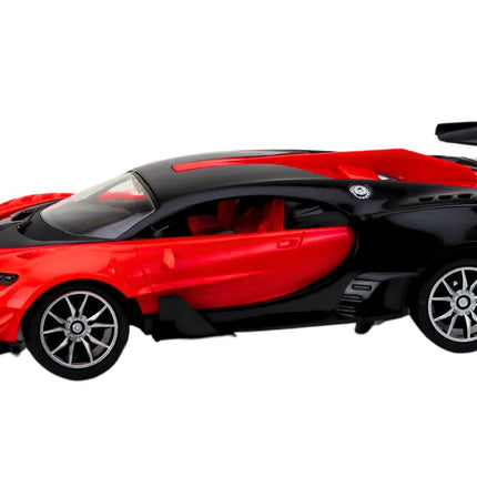 Raudonas sportinis 1:16 RC automobilis su nuotoliniu valdymu
