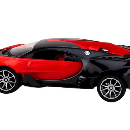Raudonas sportinis 1:16 RC automobilis su nuotoliniu valdymu