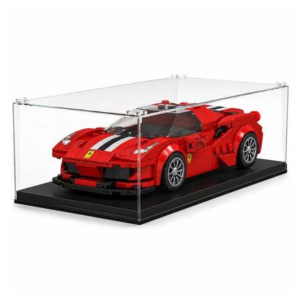 Raudonas sportinis automobilis iš 364 detalių