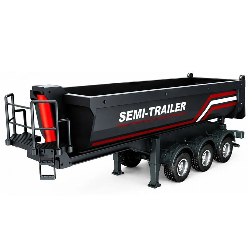 RC 1509 savivartis priekaba Scania 1501 modeliui, 1:18, su LED apšvietimu