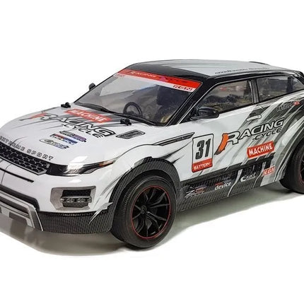 RC 2.4 GHz nuotoliniu valdomas sportinis automobilis su guminiais ratais