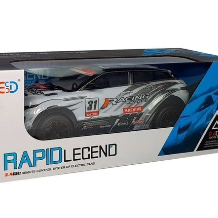 RC 2.4 GHz nuotoliniu valdomas sportinis automobilis su guminiais ratais