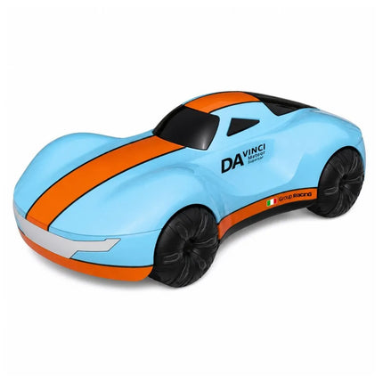 RC automobilis 1:16 su valdymu gestais, šviesomis ir dūmų efektu, mėlynas