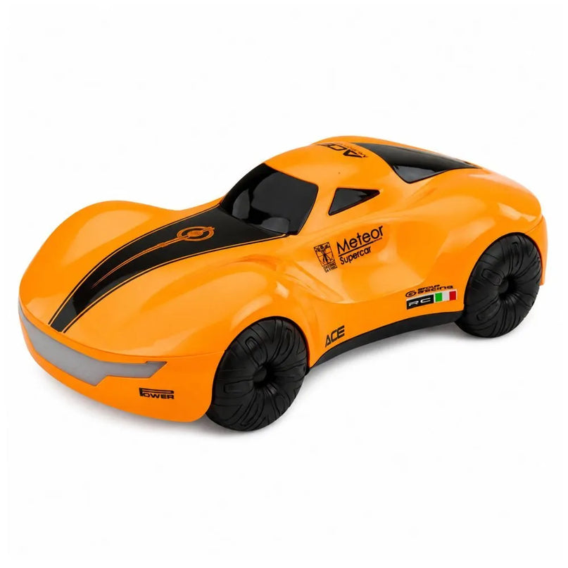 RC automobilis su valdymu gestais, šviesomis ir dūmų efektu, oranžinis