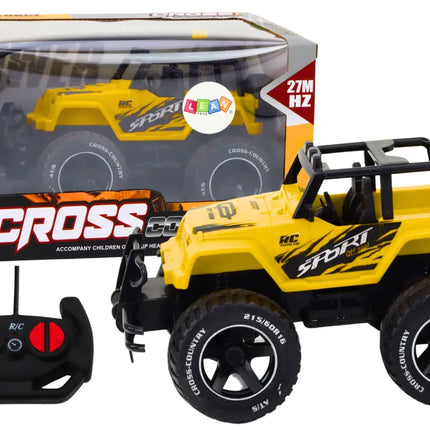 RC bekelės automobilis 1:18 geltonas