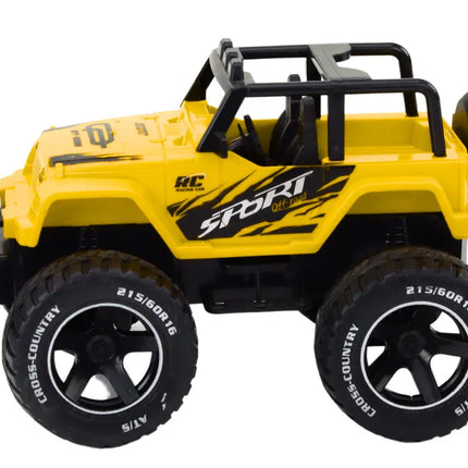 RC bekelės automobilis 1:18 geltonas