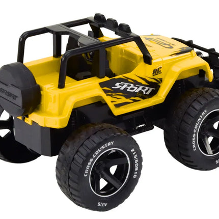 RC bekelės automobilis 1:18 geltonas