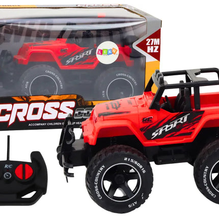 RC bekelės automobilis 1:18 raudonas