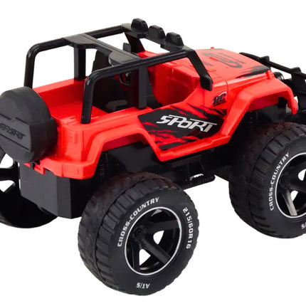 RC bekelės automobilis 1:18 raudonas