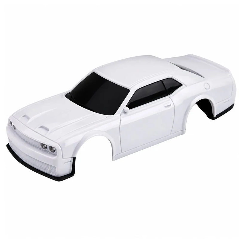 RC drifto sportinis automobilis 4WD su keičiamu kėbulu ir ratais, raudonas, 1:43