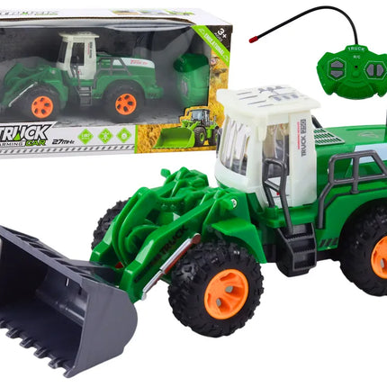 RC ekskavatorius krautuvas 1:20 žalias