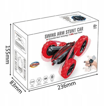 RC kaskadinis automobilis „Twister“ su nuotoliniu ir gestų valdymu, LED apšvietimu