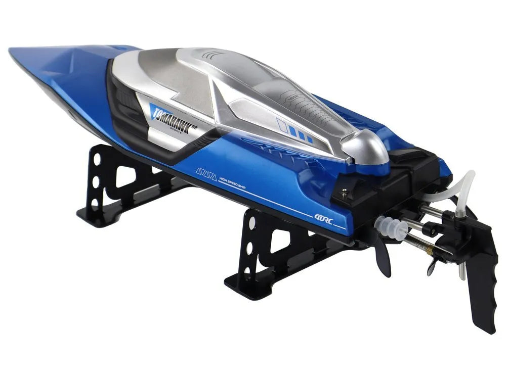 R/C motorlaivis 2.4G su LED – mėlynas, 20–30 km/val.