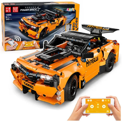 „RC Orange Racer 545“ – oranžinis RC sportinio automobilio konstruktorius iš 545 detalių