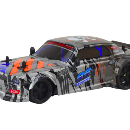 R/C sportinis automobilis 1:18 – pilkas, 23 cm
