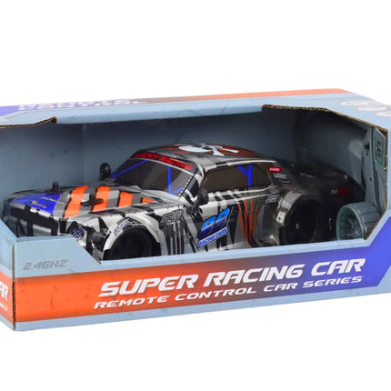 R/C sportinis automobilis 1:18 – pilkas, 23 cm