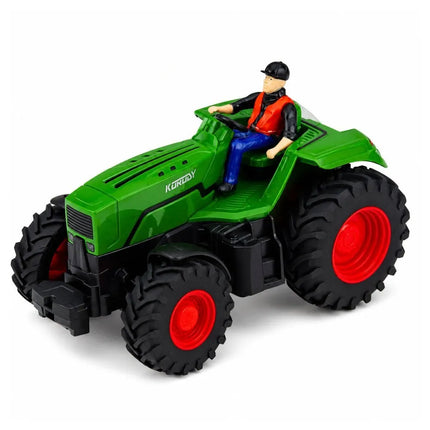 RC traktorius su grėbliu ir ūkininku 1:24