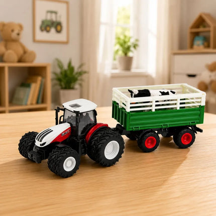 RC traktorius su priekaba ir karve 1:24