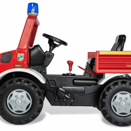 „Rolly Toys“ Mercedes-Benz Unimog ugniagesių pedalinis automobilis su švyturėliu