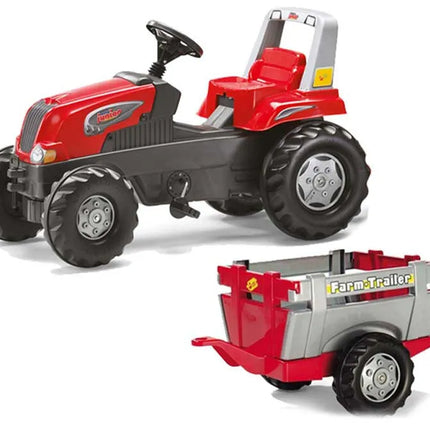 Rolly Toys RollyJunior RT pedalinis traktorius su priekaba vaikams