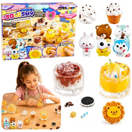 Saldumynų ir gėrimų squishių kūrimo rinkinys vaikams