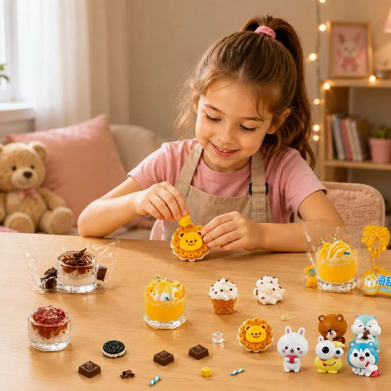 Saldumynų ir gėrimų squishių kūrimo rinkinys vaikams
