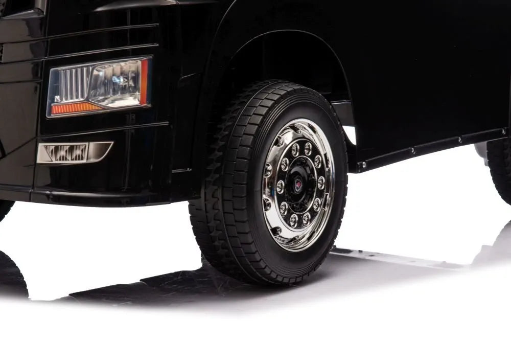 SCANIA 500R HL698 akumuliatorinis automobilis vaikams, juodas, 4×4