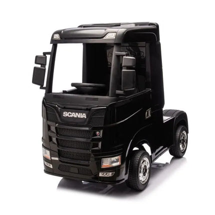 SCANIA 500R HL698 akumuliatorinis automobilis vaikams, juodas, 4×4
