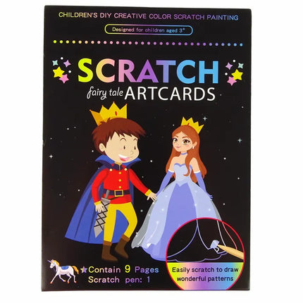 „Scratch“ braižymo knygelė vaikams – Karalystės pasaulis