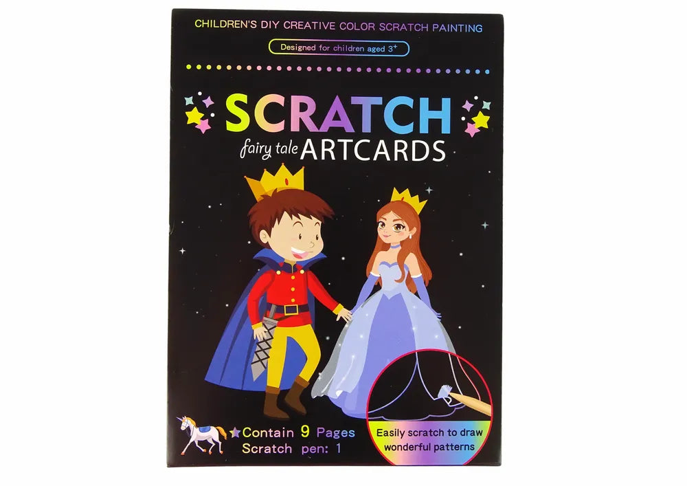 „Scratch“ braižymo knygelė vaikams – Karalystės pasaulis
