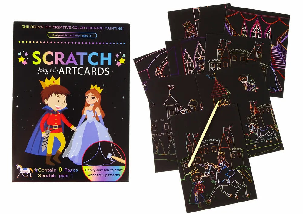 „Scratch“ braižymo knygelė vaikams – Karalystės pasaulis