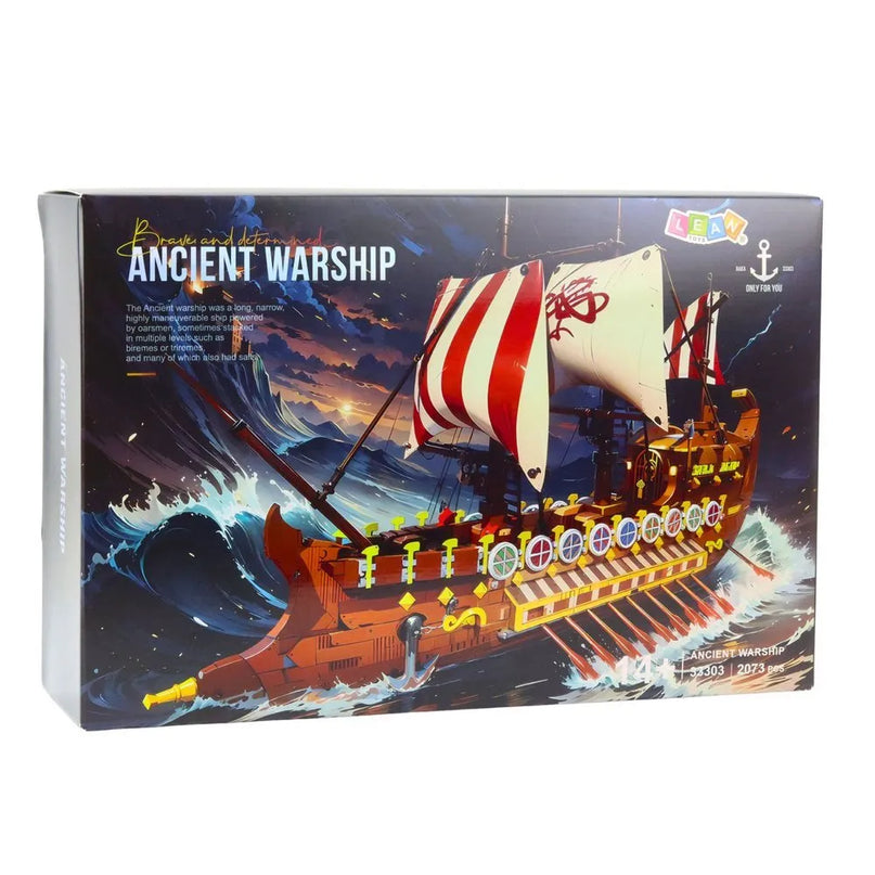 Senovinis karo laivas – 2073 detalių konstruktorius