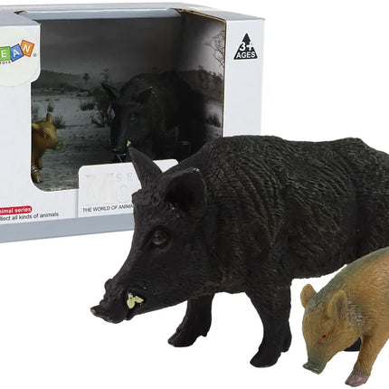Šernas su jaunikliu – 2 figūrėlių rinkinys, „Forest Animals“ serija
