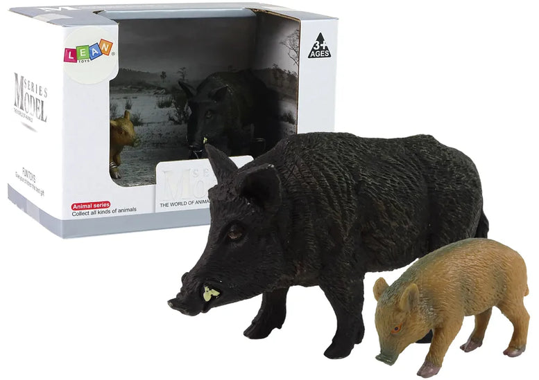 Šernas su jaunikliu – 2 figūrėlių rinkinys, „Forest Animals“ serija