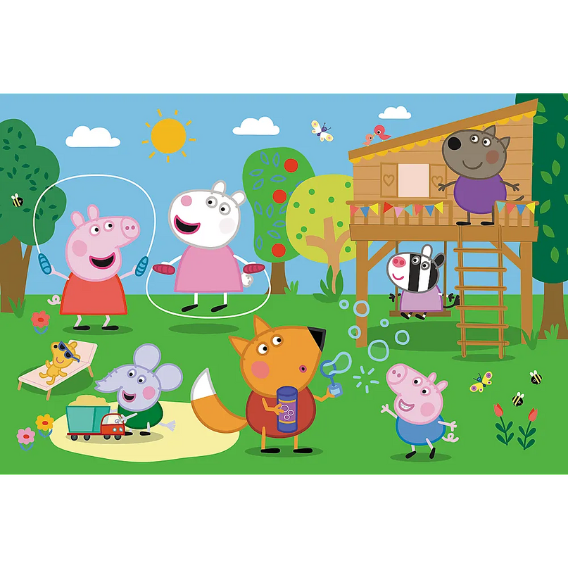 „Smagūs nuotykiai laukymėje“ – Peppa Pig MAXI dėlionė, 24 detalės