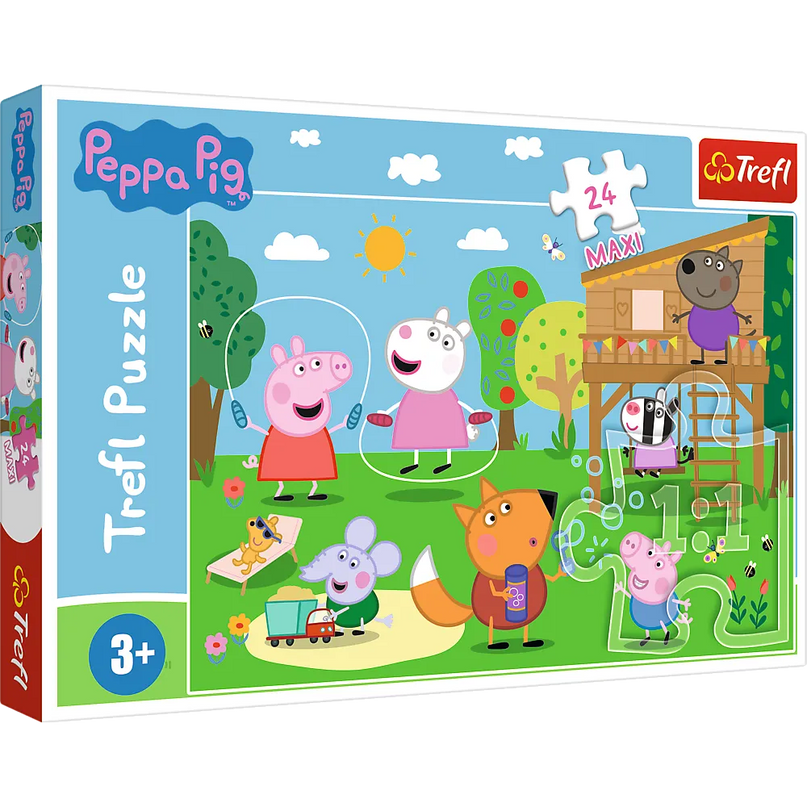 „Smagūs nuotykiai laukymėje“ – Peppa Pig MAXI dėlionė, 24 detalės
