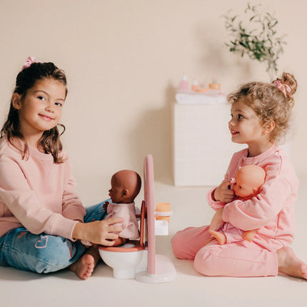 Smoby dvipusė lėlių higienos stotelė – tualetas + praustuvė viename