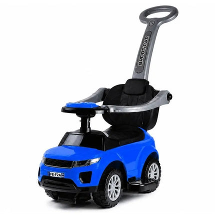 SPORT CAR mėlyna paspirtuko mašinėlė vaikams