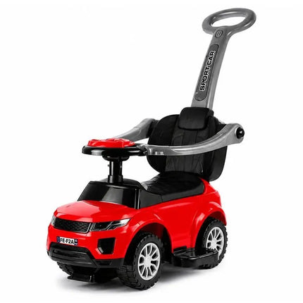 SPORT CAR raudonas paspirtukas–mašinėlė vaikams